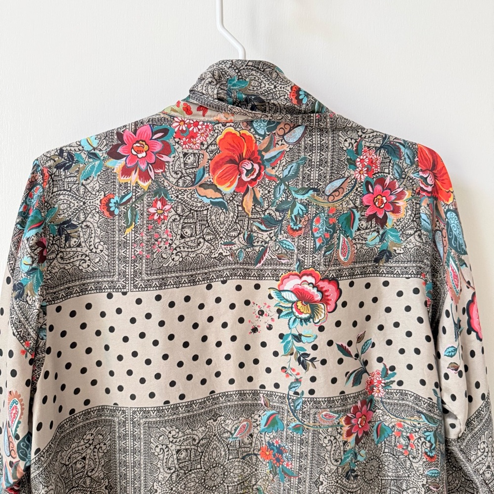 Johnny Was Ellamo Silk Embroidered Kimono - Picture 8 of 14